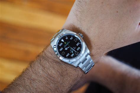 rolex air king on wrist|rolex air king availability.